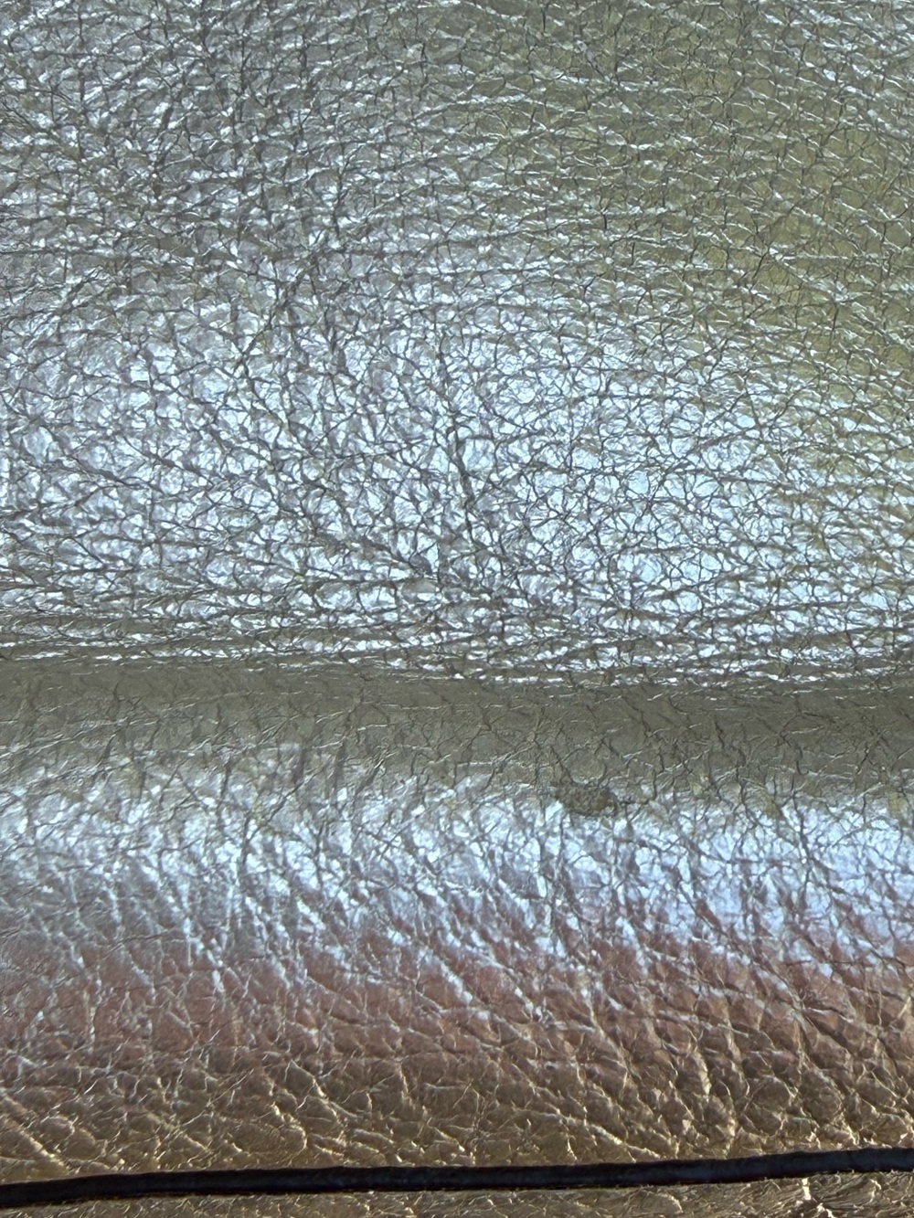 Coach Audrey Gold Perforated Leather Tote Shoulder Bag, No. 17041 - Picture 15 of 16